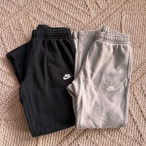 Nike Black and Gray Sweatpants